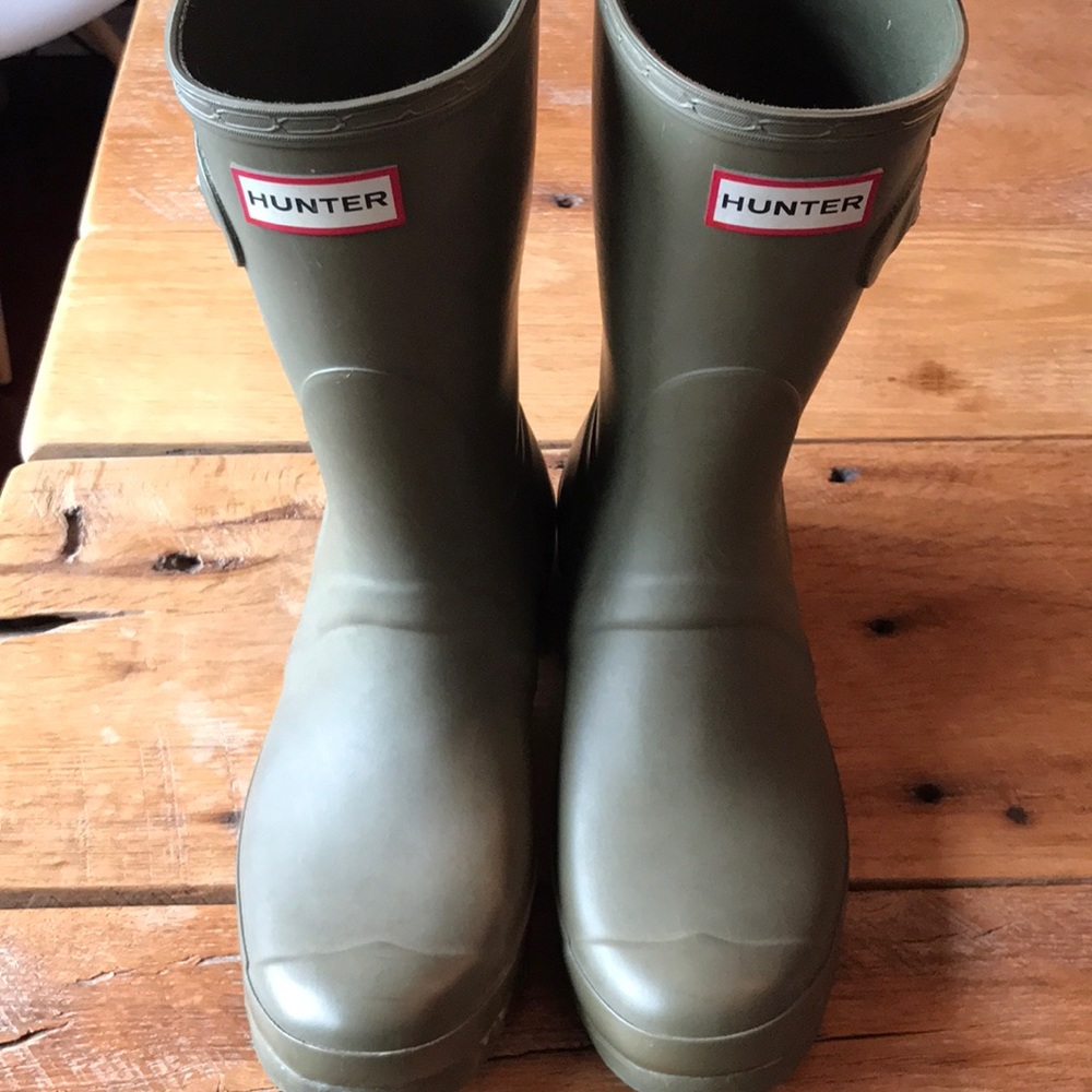 Green Hunter Wellies